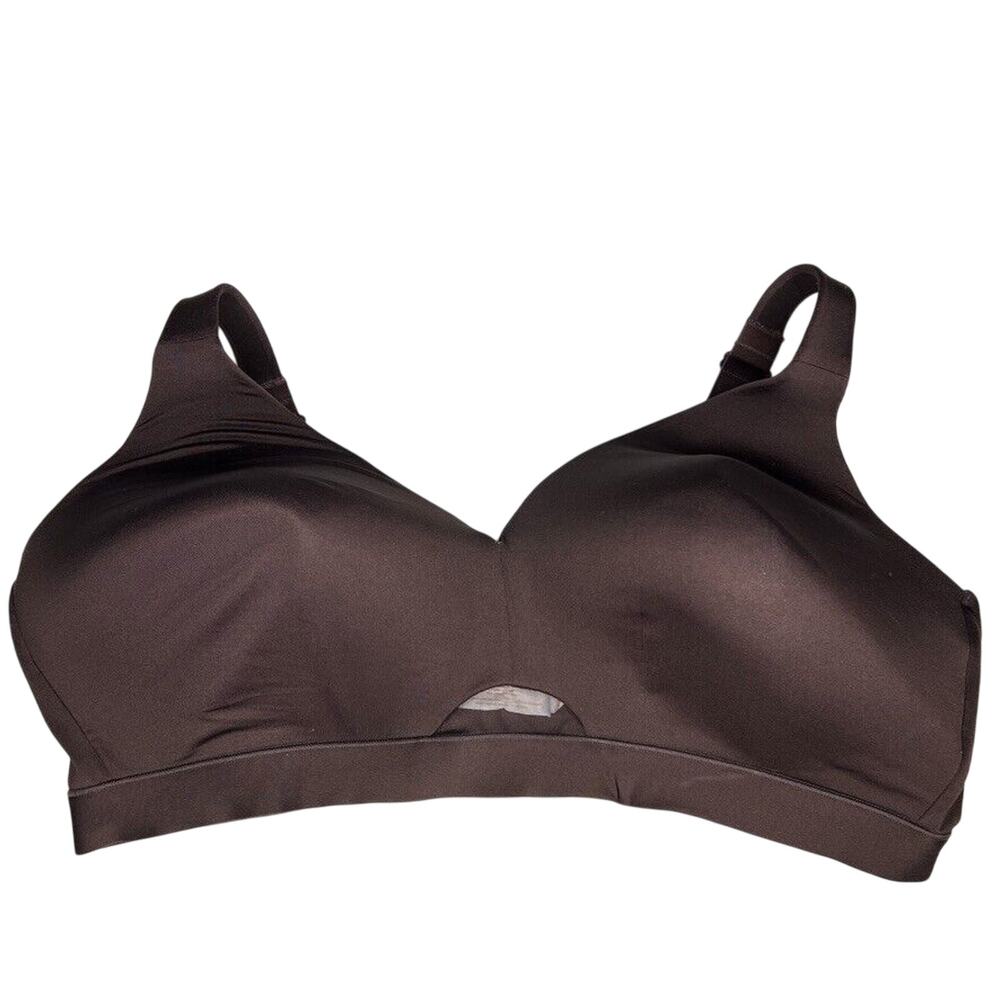 Cacique Women's Bra 44DD Brown Smooth Wireless Full Coverage Comfort Fit